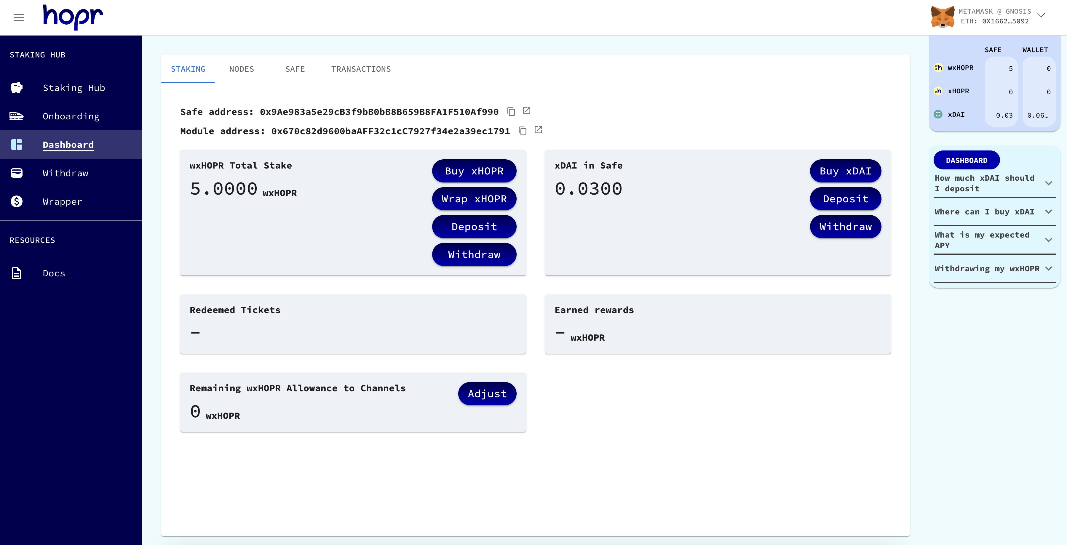 Module and Safe address